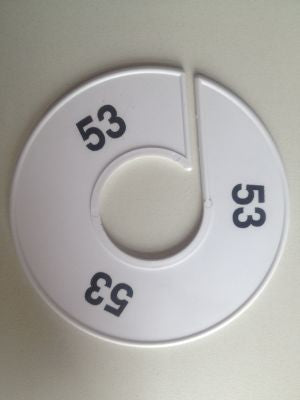 Klika -  Maatring 11 cm wit/zwart 53