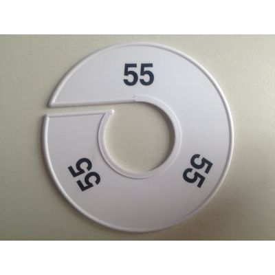 Klika - Taille bague 11 cm blanc/noir 55