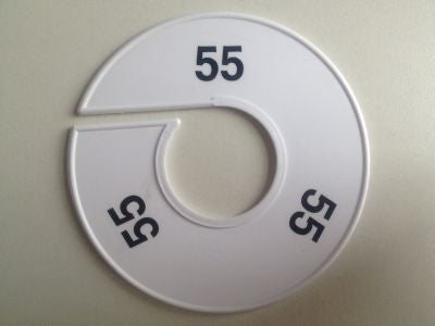 Klika -  Maatring 11 cm wit/zwart 55