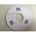 Klika -  Maatring 11 cm wit/zwart 56