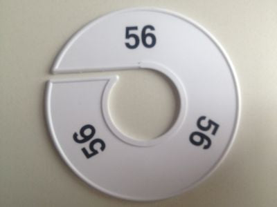 Klika -  Maatring 11 cm wit/zwart 56