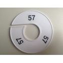 Klika -  Maatring 11 cm wit/zwart 57