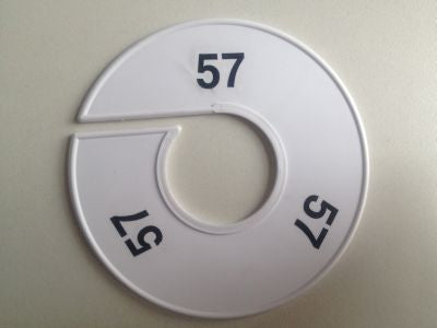 Klika - Größe Ring 11 cm weiß/schwarz 57