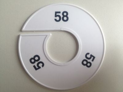 Klika - Größe Ring 11 cm weiß/schwarz 58