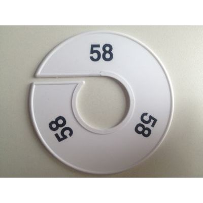 Klika - Taille bague 11 cm blanc/noir 58