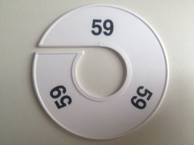 Klika -  Maatring 11 cm wit/zwart 59