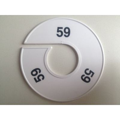 Klika - Taille bague 11 cm blanc/noir 59