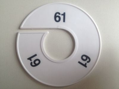 Klika - Größe Ring 11 cm weiß/schwarz 61