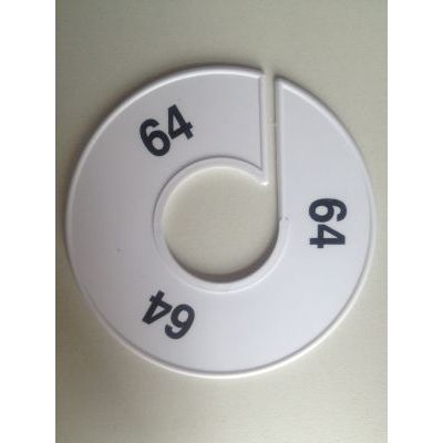 Klika -  Maatring 11 cm wit/zwart 64
