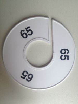 Klika -  Maatring 11 cm wit/zwart 65