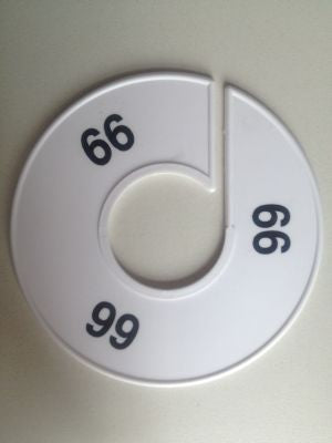 Klika -  Maatring 11 cm wit/zwart 66