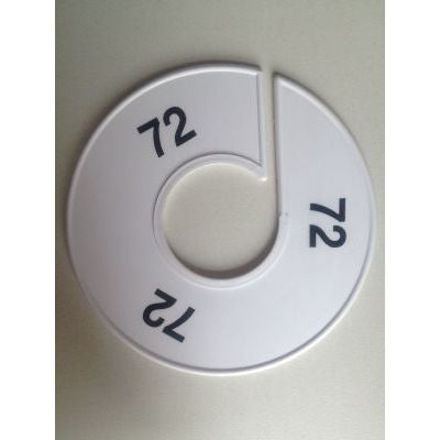 Klika - Maatring 11 cm wit/zwart 72170 stuks