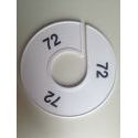 Klika -  Maatring 11 cm wit/zwart 72