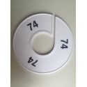 Klika -  Maatring 11 cm wit/zwart 74