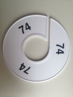 Klika -  Maatring 11 cm wit/zwart 74