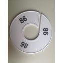 Klika -  Maatring 11 cm wit/zwart 86