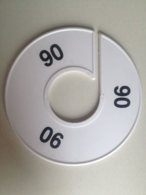 Klika - Größe Ring 11 cm weiß/schwarz 90