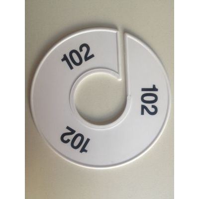 Klika - Größenring 11 cm weiß/schwarz 102