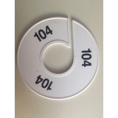 Klika - Größenring 11 cm weiß/schwarz 104