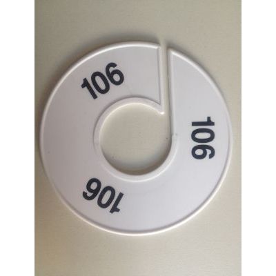 Klika -  Maatring 11 cm wit/zwart 106