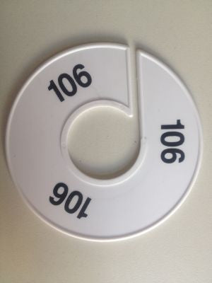 Klika - Größenring 11 cm weiß/schwarz 106