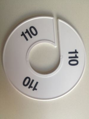 Klika - Taille bague 11 cm blanc/noir 110