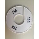 Klika -  Maatring 11 cm wit/zwart 114