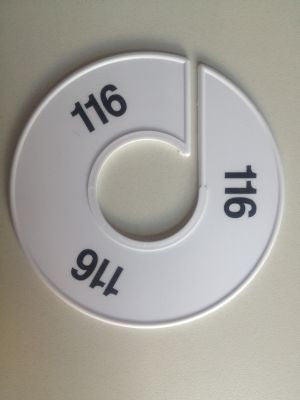 Klika - Taille bague 11 cm blanc/noir 116