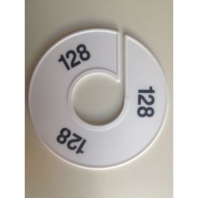 Klika -  Maatring 11 cm wit/zwart 128