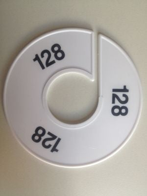 Klika -  Maatring 11 cm wit/zwart 128