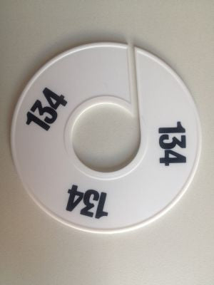 Klika -  Maatring 11 cm wit/zwart 134