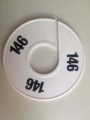 Klika - Größenring 11 cm weiß/schwarz 146