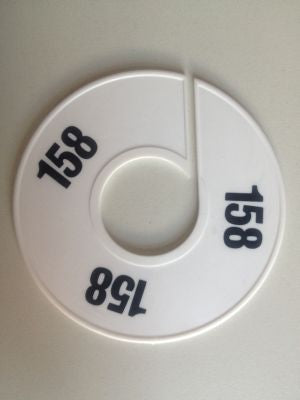 Klika - Taille bague 11 cm blanc/noir 158