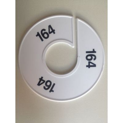 Klika -  Maatring 11 cm wit/zwart 164