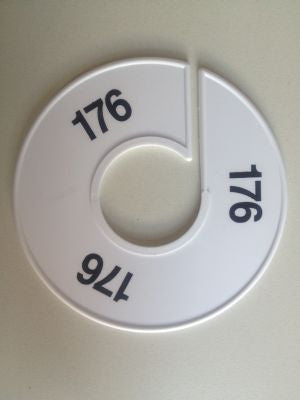 Klika -  Maatring 11 cm wit/zwart 176