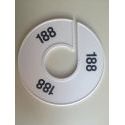 Klika -  Maatring 11 cm wit/zwart 188