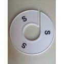 Klika -  Maatring 11 cm wit/zwart S