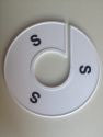 Klika -  Maatring 11 cm wit/zwart S