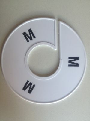 Klika -  Maatring 11 cm wit/zwart M