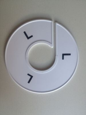 Klika -  Maatring 11 cm wit/zwart L