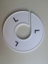 Klika -  Maatring 11 cm wit/zwart L