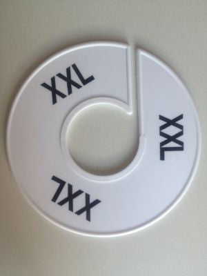 Klika -  Maatring 11 cm wit/zwart XXL