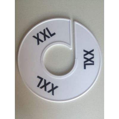 Klika - Größenring 11 cm weiß/schwarz XXL