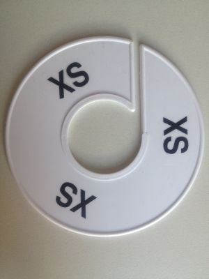 Klika -  Maatring 11 cm wit/zwart XXS