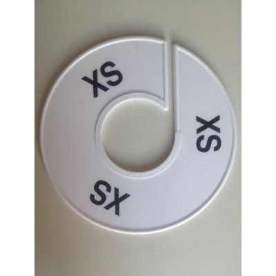 Klika -  Maatring 11 cm wit/zwart XS