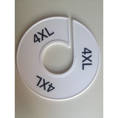 Klika - Größenring 11 cm weiß/schwarz 4XL