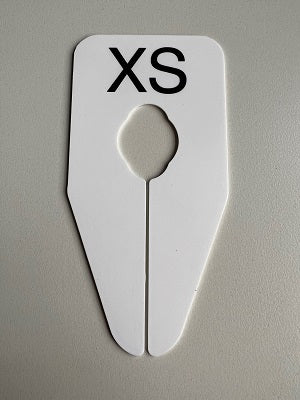 Klika - Indicateur de taille ovale blanc/noir XS