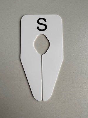 Klika -  Maataanduider ovaal wit/zwart S