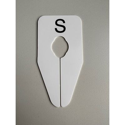 Klika - Größenindikator oval weiß/schwarz S