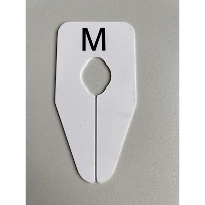 Klika -  Maataanduider ovaal wit/zwart M